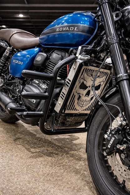 Matte Black 3-Rod Engine & Leg Guard – Compatible with Jawa (2025-26) Models (42, 42FJ, Perak, Bobber, Classic 350)