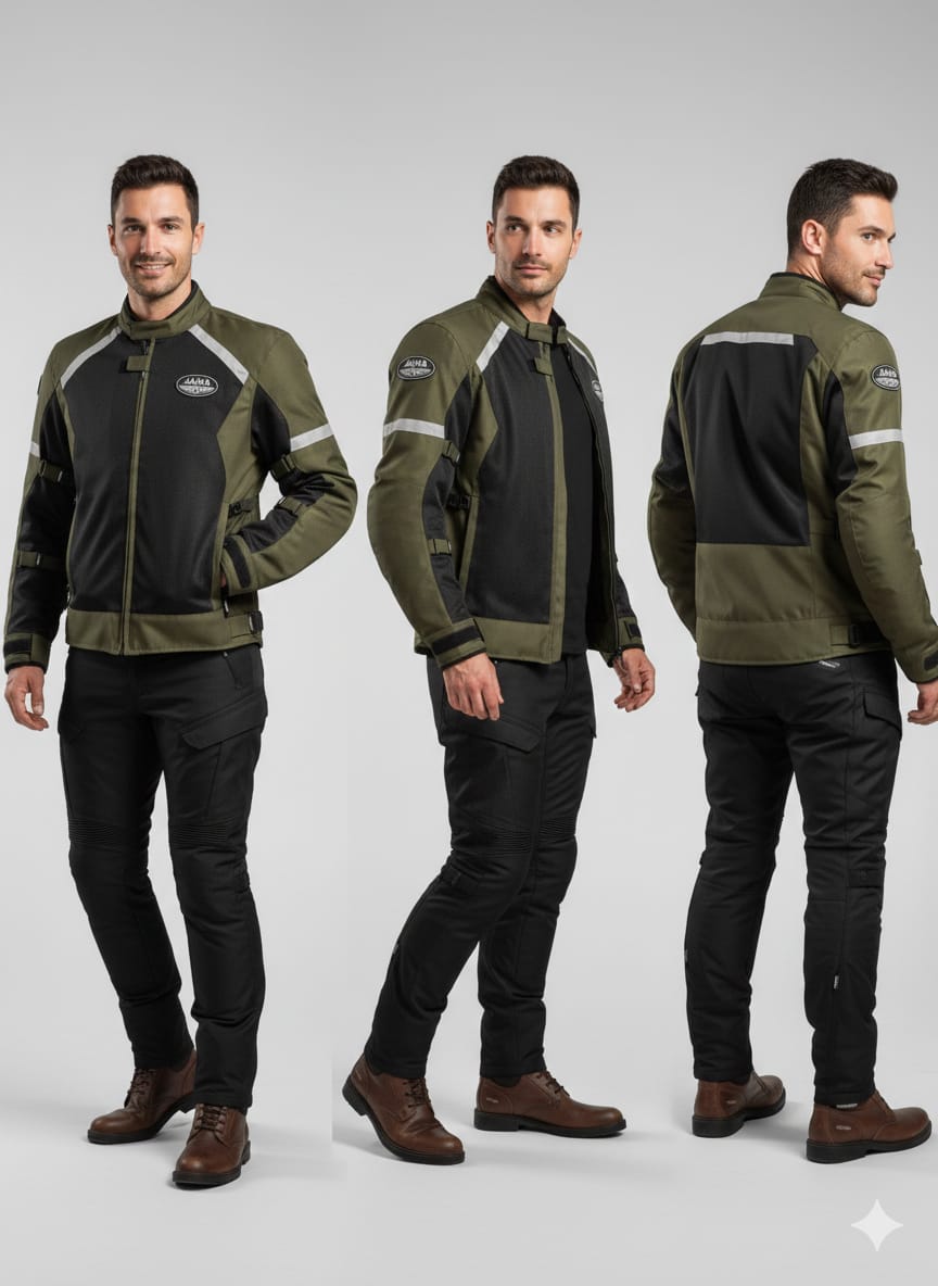 Jawa Riding Jacket for Men – Protective Motorcycle Jacket with Safety Guards