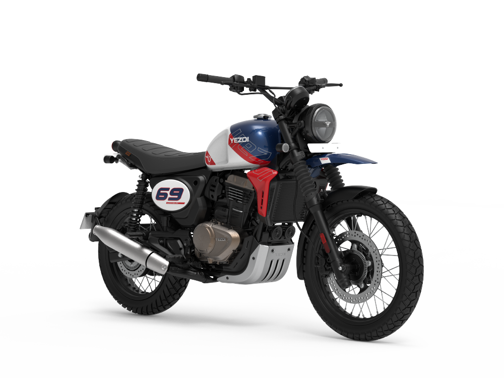 Yezdi Scrambler 2026 - Rally Blue