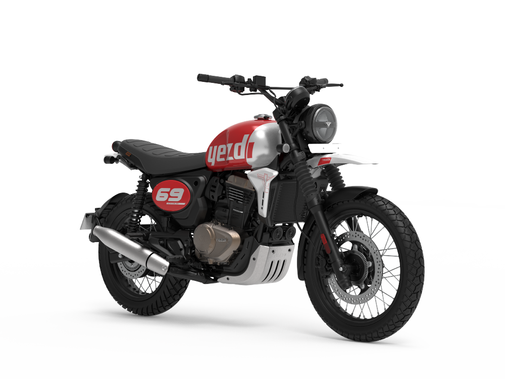 Yezdi Scrambler 2026 - Rogue Red