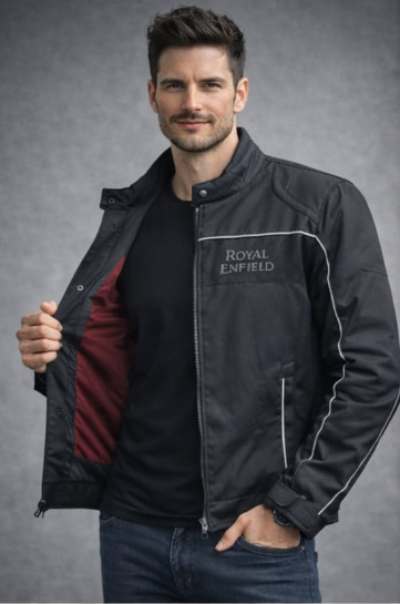 Riding Jacket for Royal Enfield Riders – Protective Motorcycle Jacket with Shoulder, Elbow & Back Guards