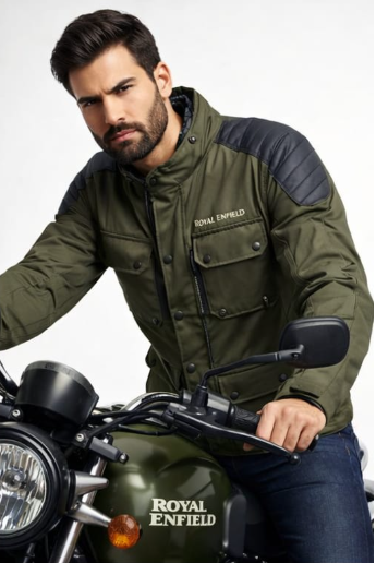 Motorcycle Riding Jacket Compatible with Royal Enfield – All Season Protective Riding Gear