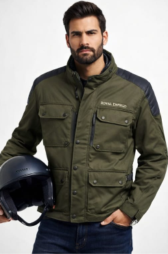 Motorcycle Riding Jacket Compatible with Royal Enfield – All Season Protective Riding Gear