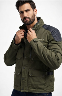 Motorcycle Riding Jacket Compatible with Royal Enfield – All Season Protective Riding Gear