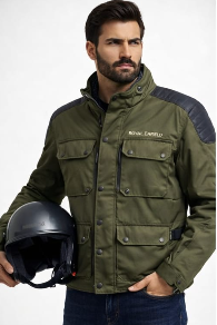 Motorcycle Riding Jacket Compatible with Royal Enfield – All Season Protective Riding Gear
