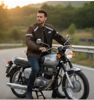 Protective Riding Jacket Compatible with Jawa – All Season Motorcycle Jacket