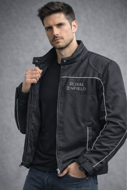 Riding Jacket for Royal Enfield Riders – Protective Motorcycle Jacket with Shoulder, Elbow & Back Guards