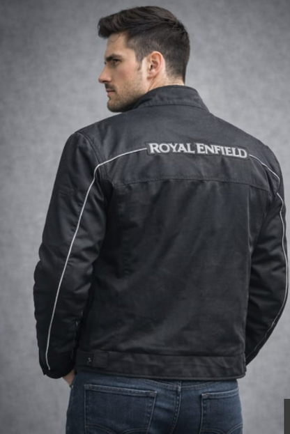Riding Jacket for Royal Enfield Riders – Protective Motorcycle Jacket with Shoulder, Elbow & Back Guards