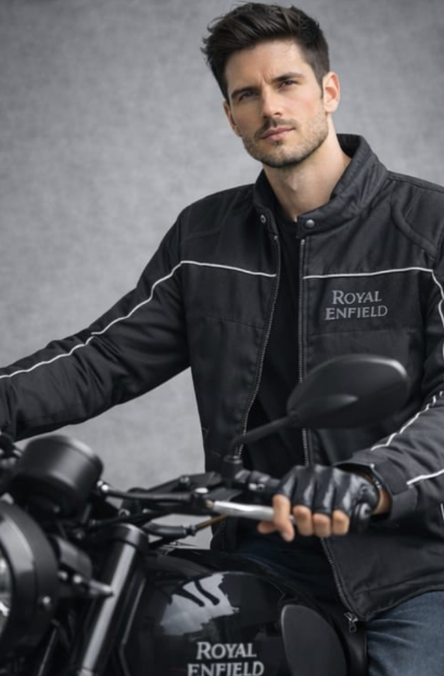 Riding Jacket for Royal Enfield Riders – Protective Motorcycle Jacket with Shoulder, Elbow & Back Guards