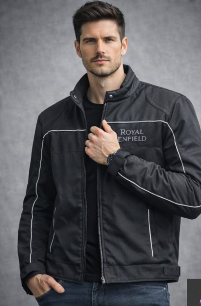 Riding Jacket for Royal Enfield Riders – Protective Motorcycle Jacket with Shoulder, Elbow & Back Guards