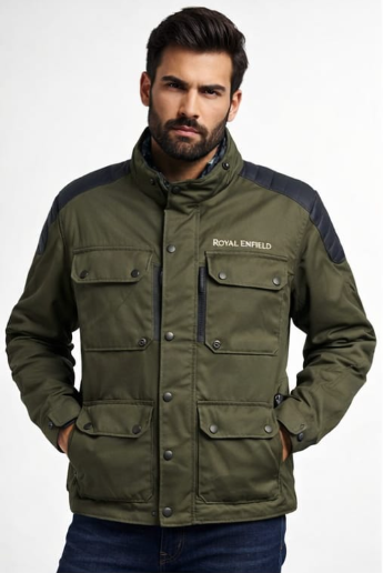 Motorcycle Riding Jacket Compatible with Royal Enfield – All Season Protective Riding Gear