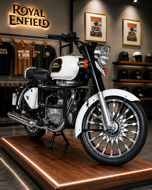 Airfly 1.5 Inch Leg Guard for Royal Enfield Classic BS3/BS4, Standard, Electra & Thunderbird | Heavy Duty Crash Guard Matte Black