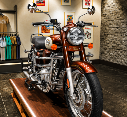 Airfly 3 Bend Leg Guard & Engine Guard for Royal Enfield Classic 350 (2022-2026) – Heavy Duty 1.25 Inch Crash Guard, Mirror Finish | Compatible with Heritage Premium, Heritage Classic, Signals, Dark, Classic Chrome & Redditch