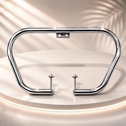 Butterfly 1.5 Inch Big Pipe Leg Guard & Engine Guard for Royal Enfield Electra, Standard, Thunderbird & Classic BS3/BS4 – Heavy Duty Stainless Steel Crash Guard