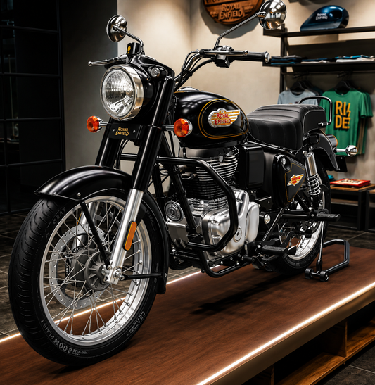 Royal Enfield Standard Bullet 350 Leg Guard | Heavy Duty 1.25 Inch Engine Guard | Premium Matte Black Crash Protection | Touring Ready Safety Guard