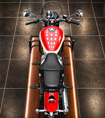 Airfly 3 Bend Engine Guard & Leg Guard for Royal Enfield Meteor 350 | Heavy Duty CRC Steel Crash Guard | Matte Black Powder Coated Finish