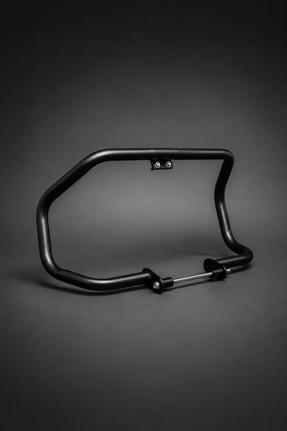 Hunter 350 Large Engine Guard / Leg Guard | Heavy Duty 1.25 Inch Thick Pipe | Matte Black Finish | Crash Protection for Royal Enfield Hunter 350 (2022-2026)