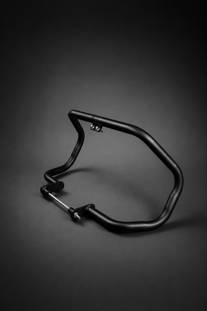 Hunter 350 Large Engine Guard / Leg Guard | Heavy Duty 1.25 Inch Thick Pipe | Matte Black Finish | Crash Protection for Royal Enfield Hunter 350 (2022-2026)