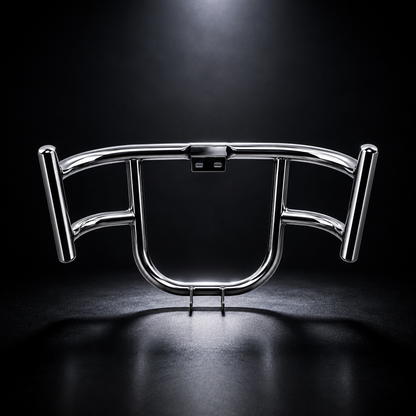 Airfly 1.5 Inch Heavy Duty Stainless Steel Leg Guard for Royal Enfield Classic 350/500 BS3 BS4, Electra, Standard & Thunderbird 350/500 | Crash Guard Engine Protection | Rust Resistant Mirror Finish