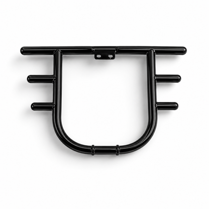 3 Rod Straight Leg Guard for Royal Enfield Electra, Standard, Thunderbird & Classic BS3 BS4 | Heavy Duty Crash Guard | Matte Black Powder Coated Finish | Engine & Rider Protection