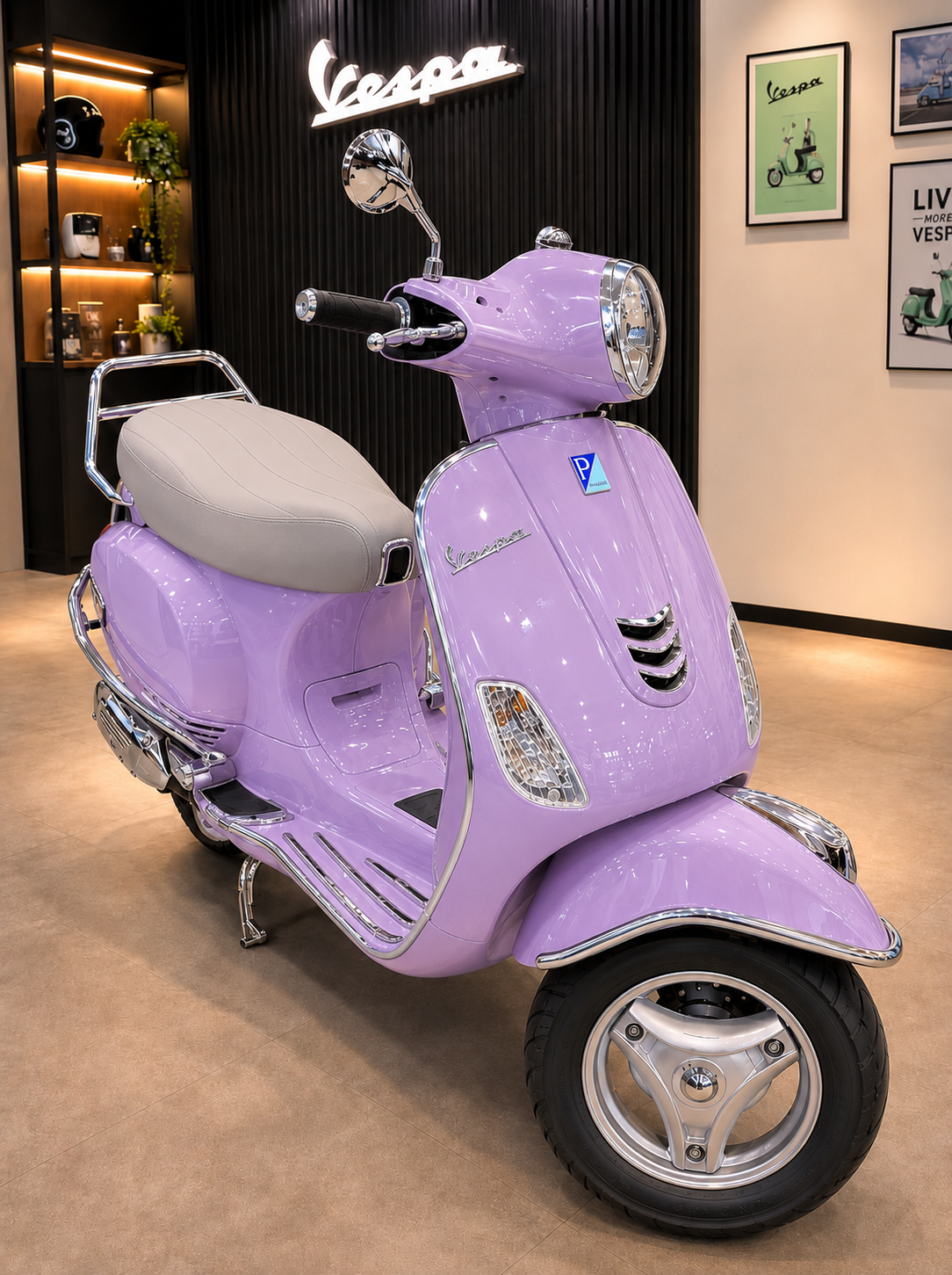 Vespa 150 Premium Accessories Kit | Heavy Duty Metal Build | Chrome Mirror Finish | Stylish Protection & Touring Combo