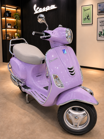 Vespa 150 Premium Accessories Kit | Heavy Duty Metal Build | Chrome Mirror Finish | Stylish Protection & Touring Combo