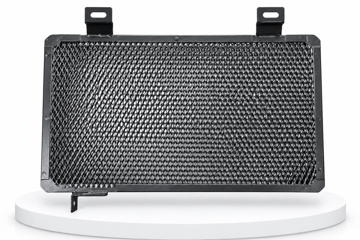 Radiator Guard Compatible with Aprilia RS 457 | Heavy-Duty Metal Mesh Protection | Premium Black Finish | Durable Radiator Protector